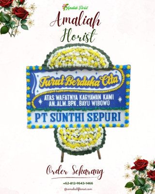 Papan Bunga Duka di Ginanjar